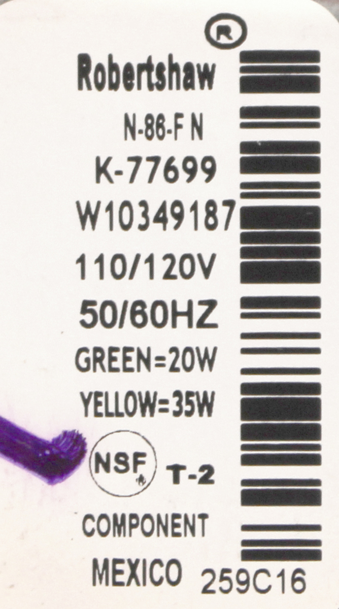 Whirlpool WPW10349187