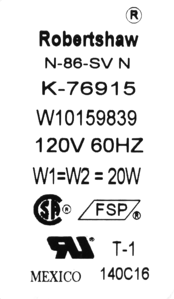 Whirlpool WPW10159839
