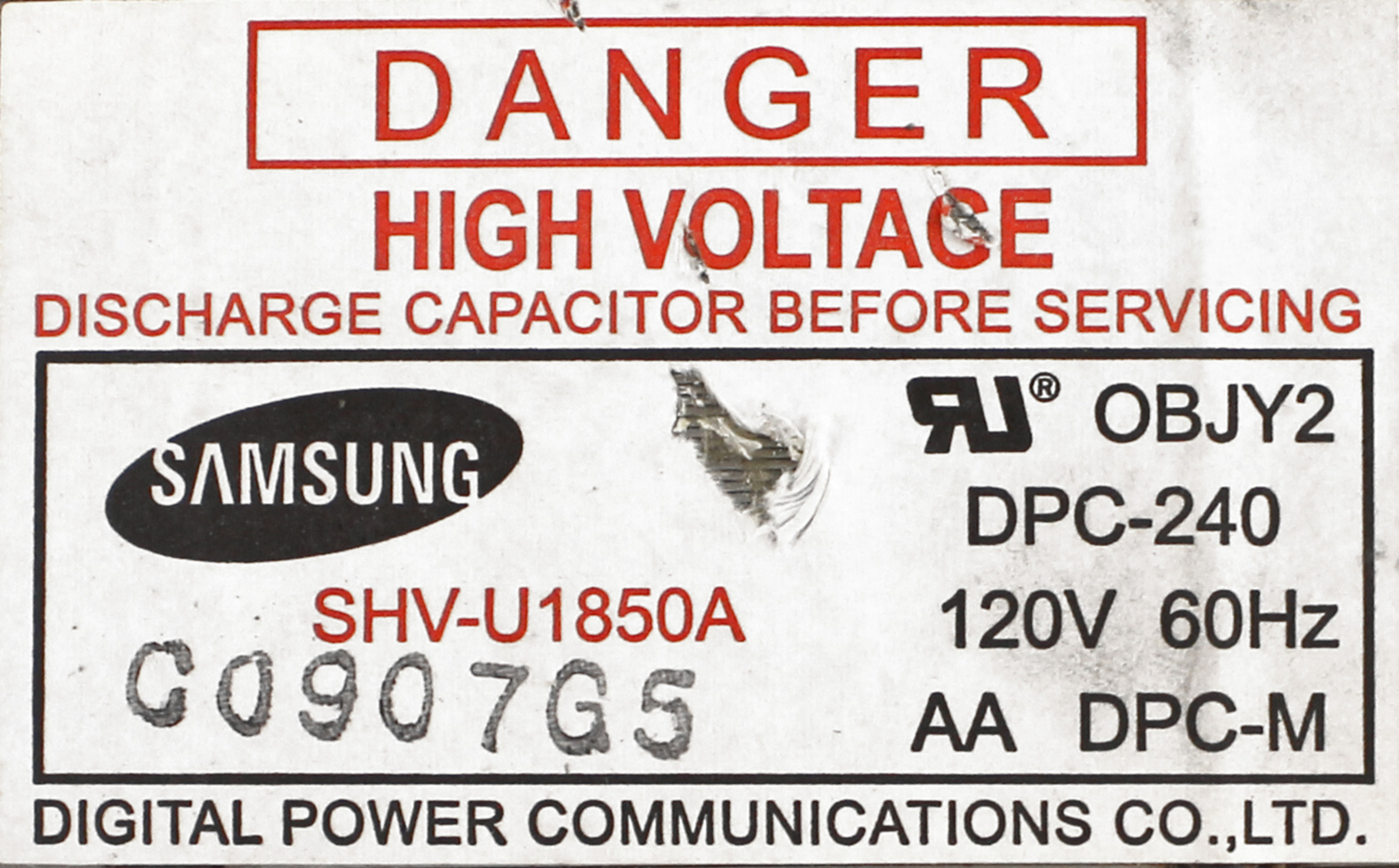 GE WG02F05851