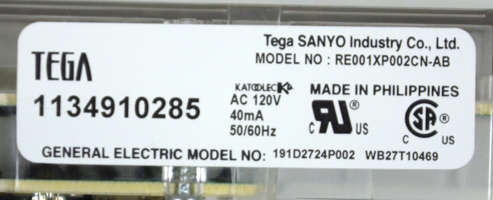 GE WS01F02404