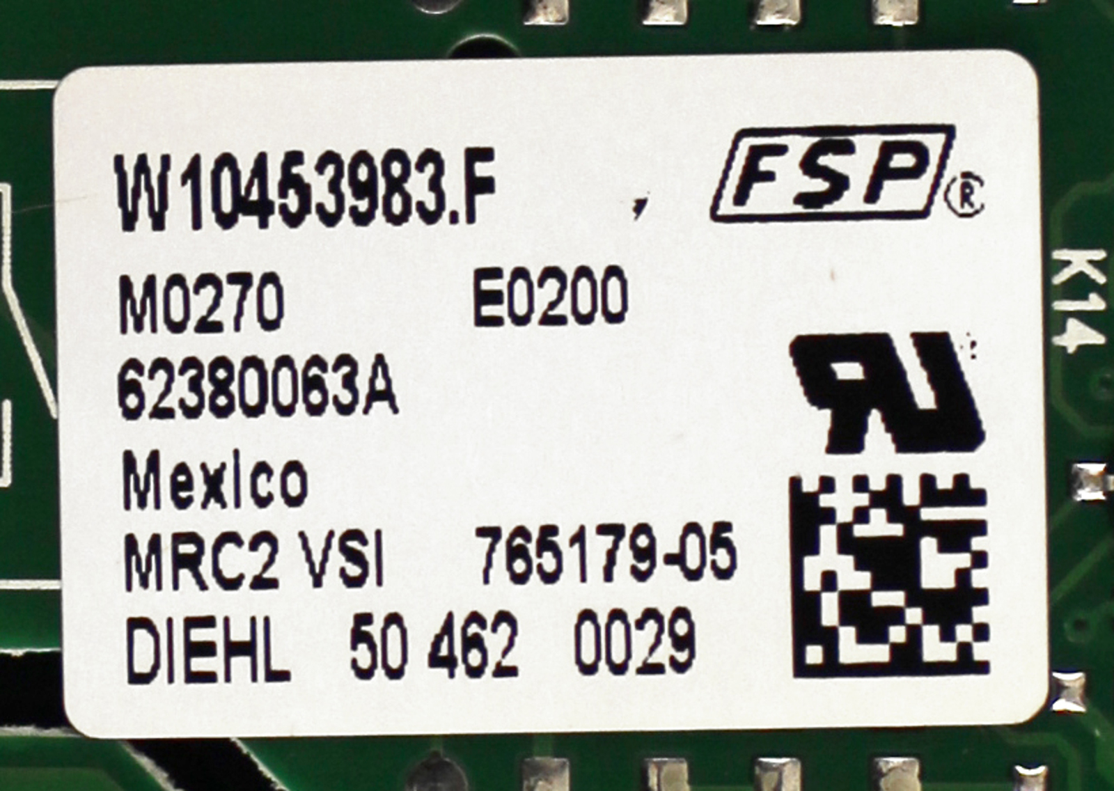 Whirlpool WPW10453983