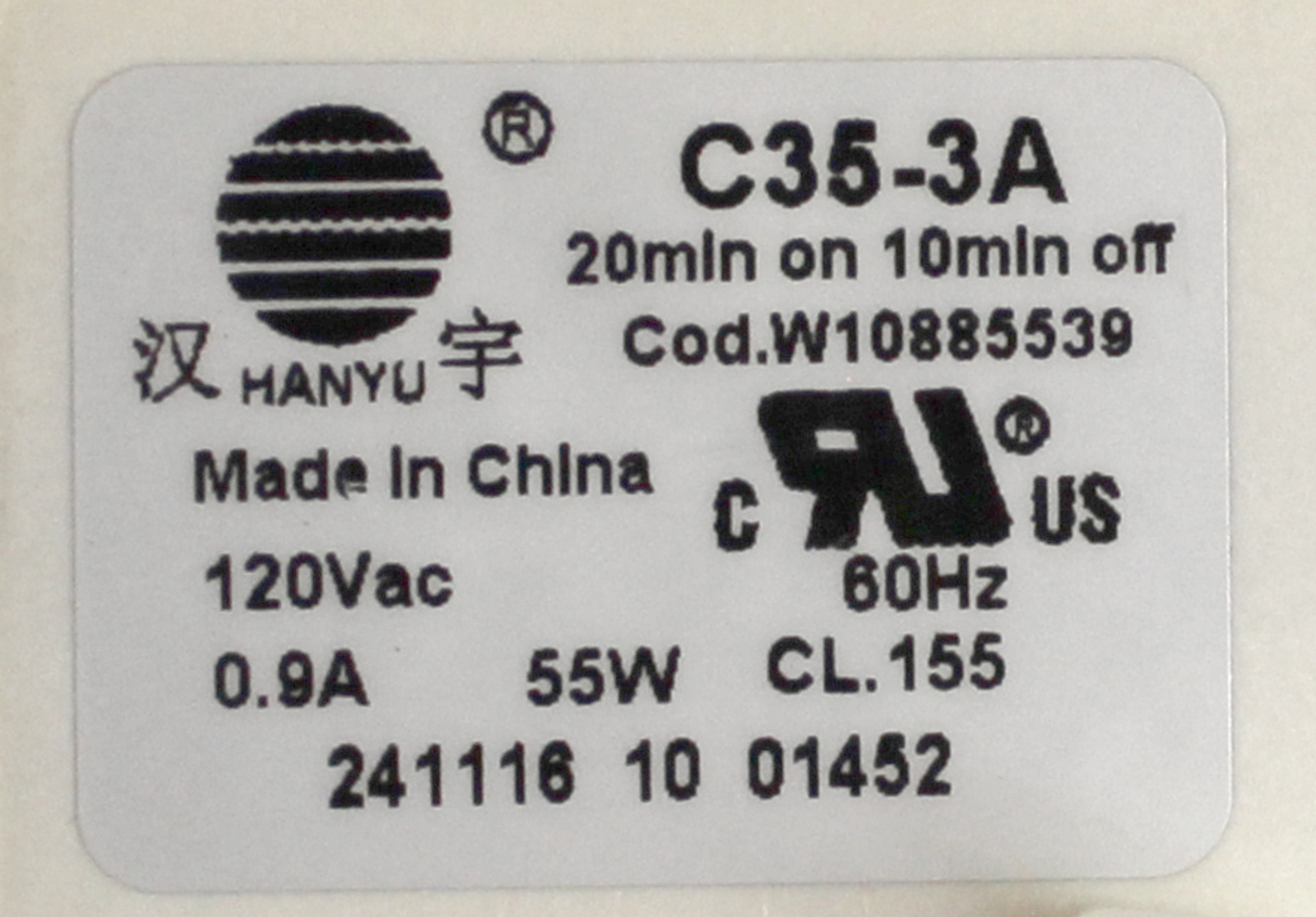 Whirlpool WPW10605059