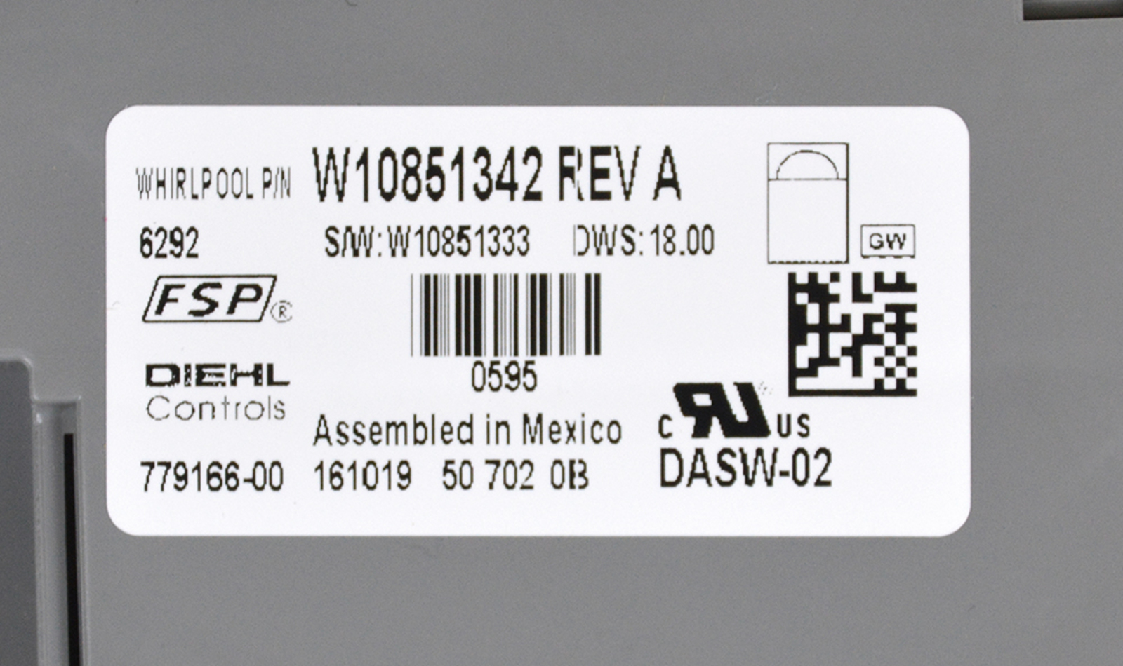 Whirlpool W10854220