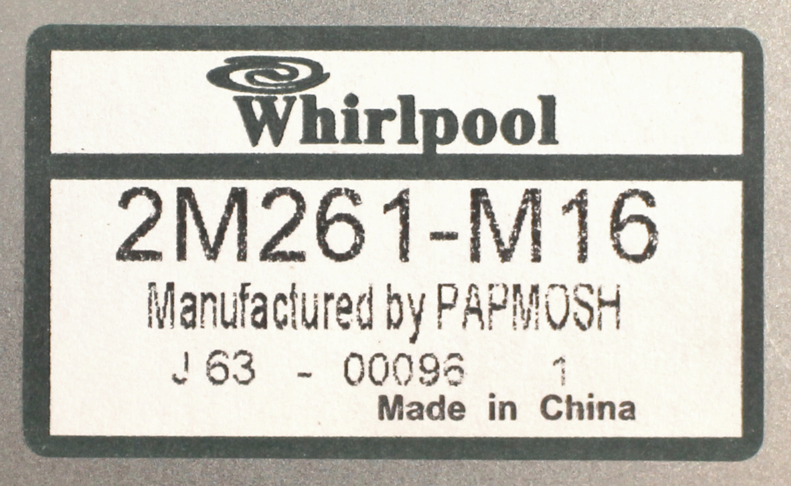 Whirlpool 8206079