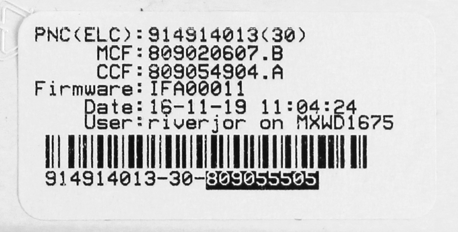 Frigidaire 809055505