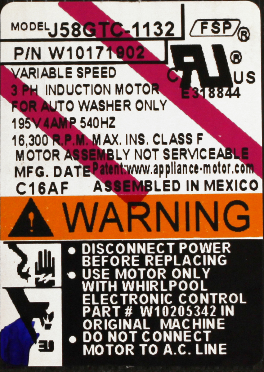 Whirlpool WPW10171902