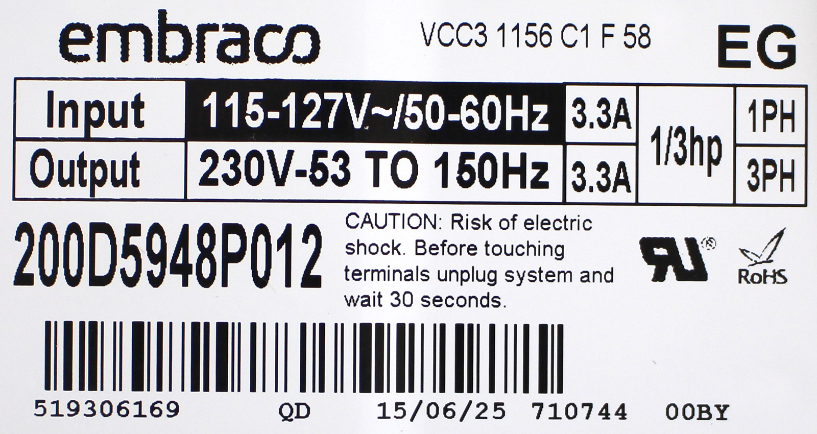 GE WG03F07266