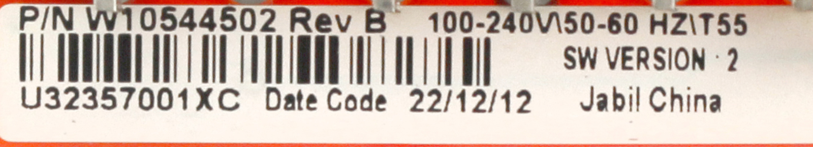 Whirlpool WPW10544502