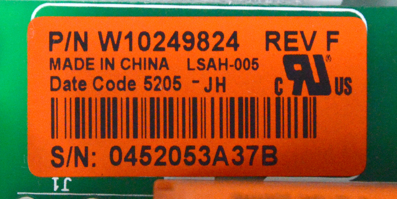 Whirlpool WPW10654005