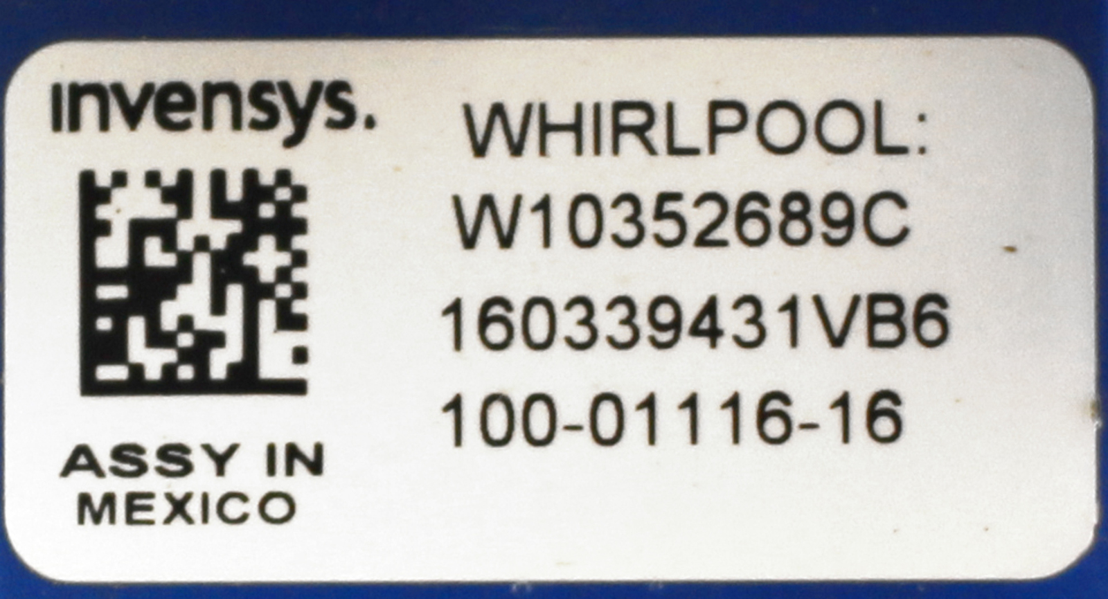 Whirlpool WPW10352689