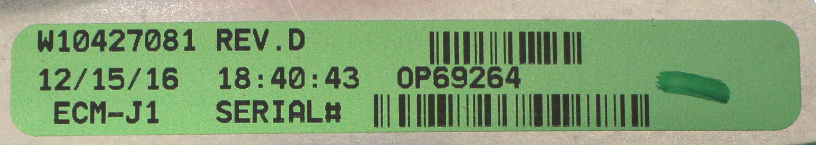 Whirlpool W10801766
