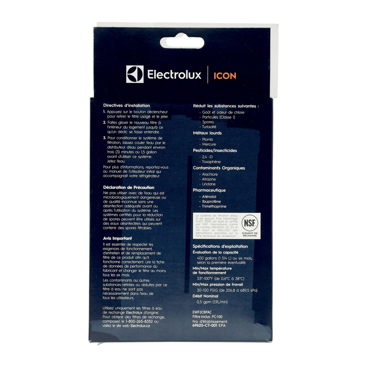 White Westinghouse EWF2CBPA