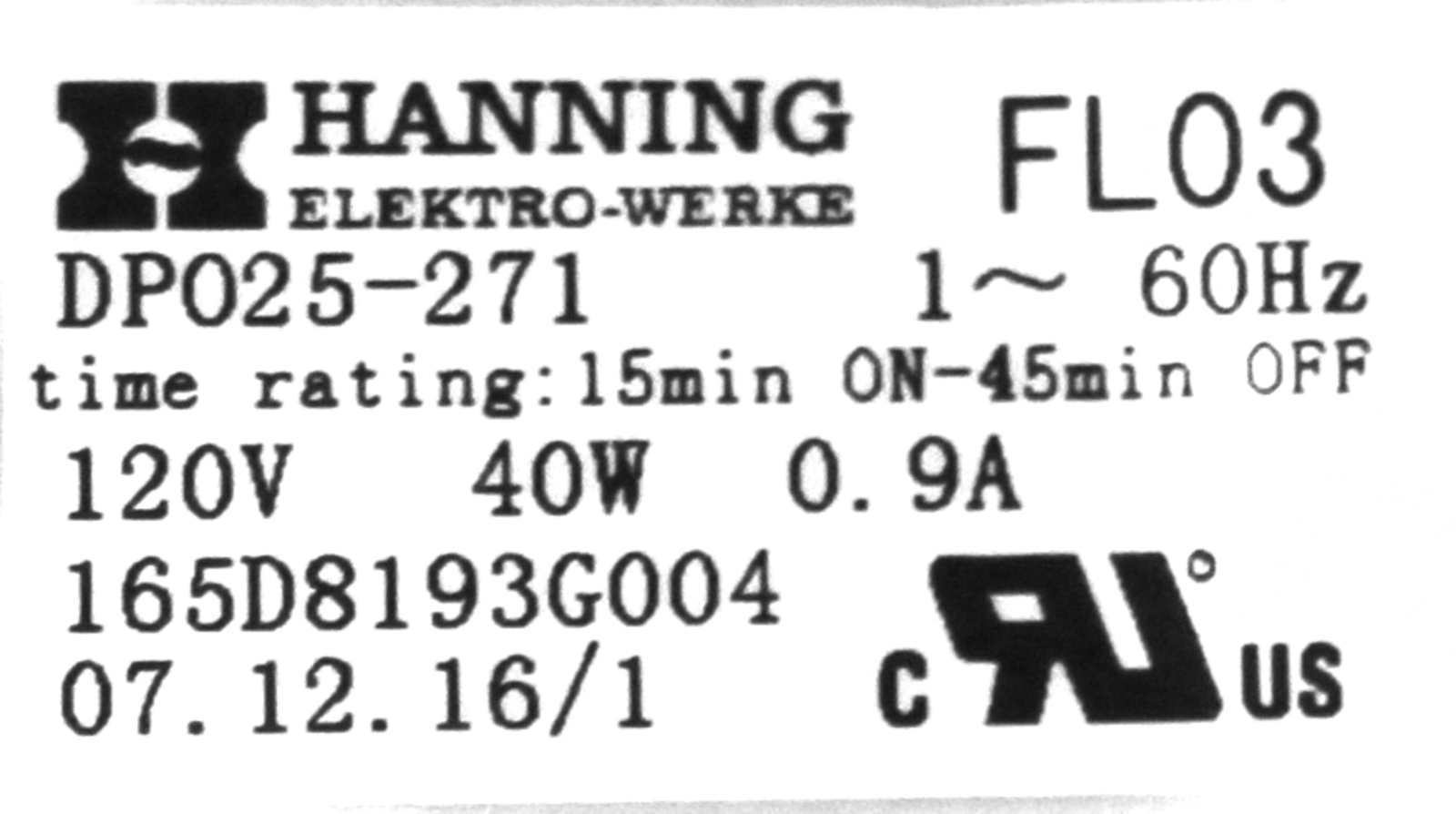 GE WG02F03017