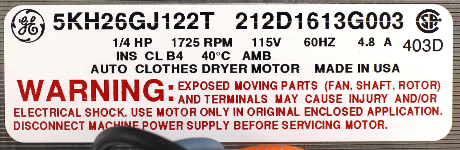 GE WW02F00346